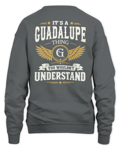 GUADALUPE KT06-M008 It’s a [NAME] Thing – You Wouldn’t Understand | Personalized Vintage T-Shirt - Unisex Sweatshirt - Charcoal