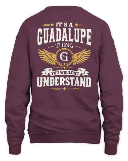 GUADALUPE KT06-M008 It’s a [NAME] Thing – You Wouldn’t Understand | Personalized Vintage T-Shirt - Unisex Sweatshirt - Maroon