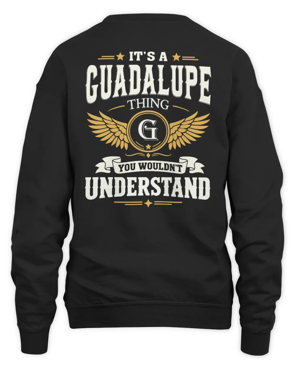 GUADALUPE KT06-M008 It’s a [NAME] Thing – You Wouldn’t Understand | Personalized Vintage T-Shirt - Unisex Sweatshirt - Black