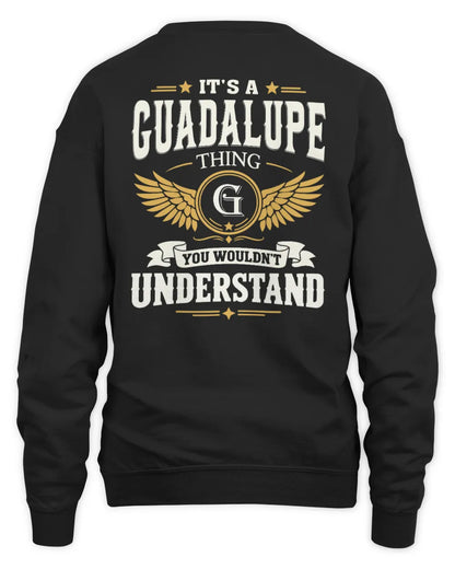 GUADALUPE KT06-M008 It’s a [NAME] Thing – You Wouldn’t Understand | Personalized Vintage T-Shirt - Unisex Sweatshirt - Black