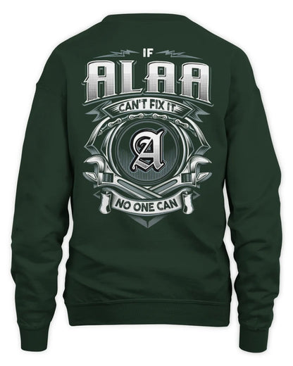 ALAA AP81-K4-626 - Personalized Ahmed Quote Apparel “If Ahmed Can't Fix It, No One Can” - Unisex Sweatshirt - Forest Green