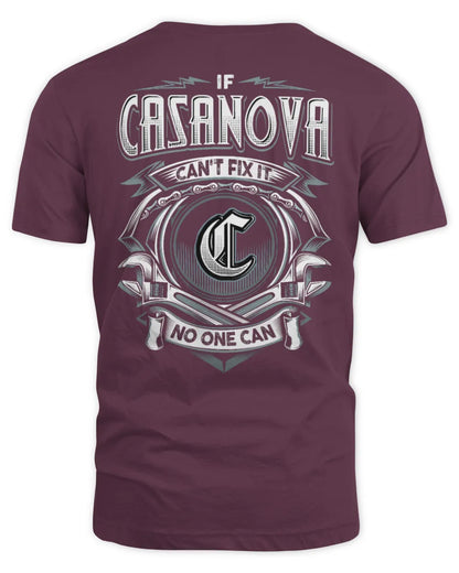 CASANOVA AP81-K4-626 - Personalized Ahmed Quote Apparel “If Ahmed Can't Fix It, No One Can” - Unisex Standard T-Shirt - Maroon