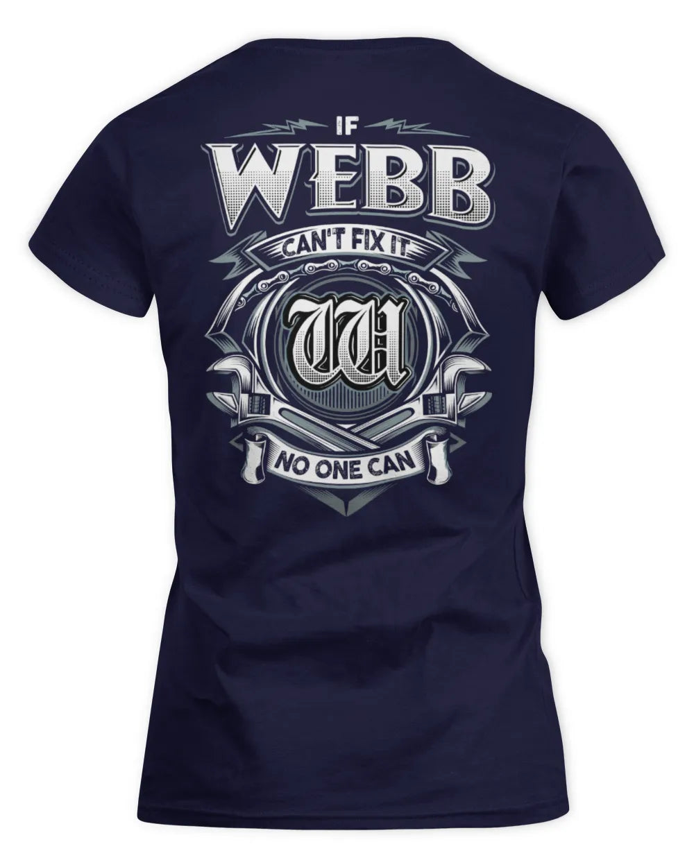 WEBB AP81-K4-626 - Personalized Ahmed Quote Apparel “If Ahmed Can't Fix It, No One Can” - Women's Standard T-Shirt - Navy