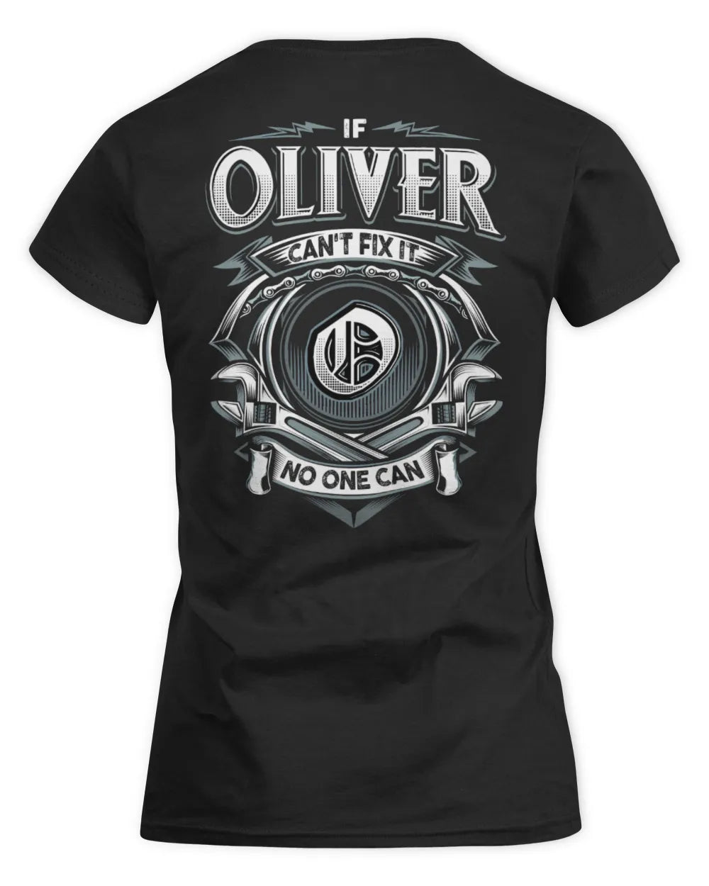 OLIVER AP81-K4-626 - Personalized Ahmed Quote Apparel “If Ahmed Can't Fix It, No One Can” - Women's Standard T-Shirt - Black