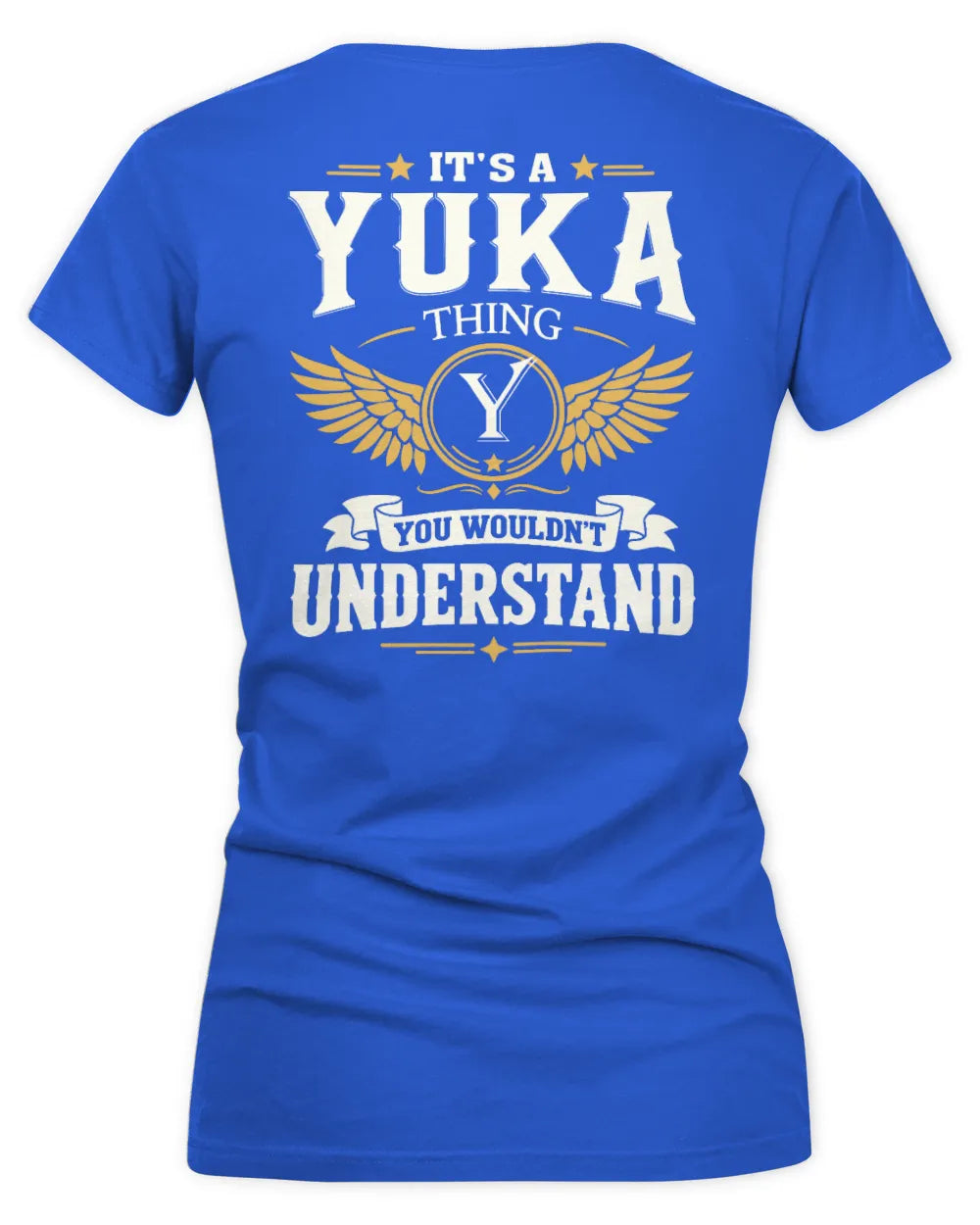 YUKA KT06-M008 It’s a [NAME] Thing – You Wouldn’t Understand | Personalized Vintage T-Shirt - Women's V-Neck T-Shirt - Royal