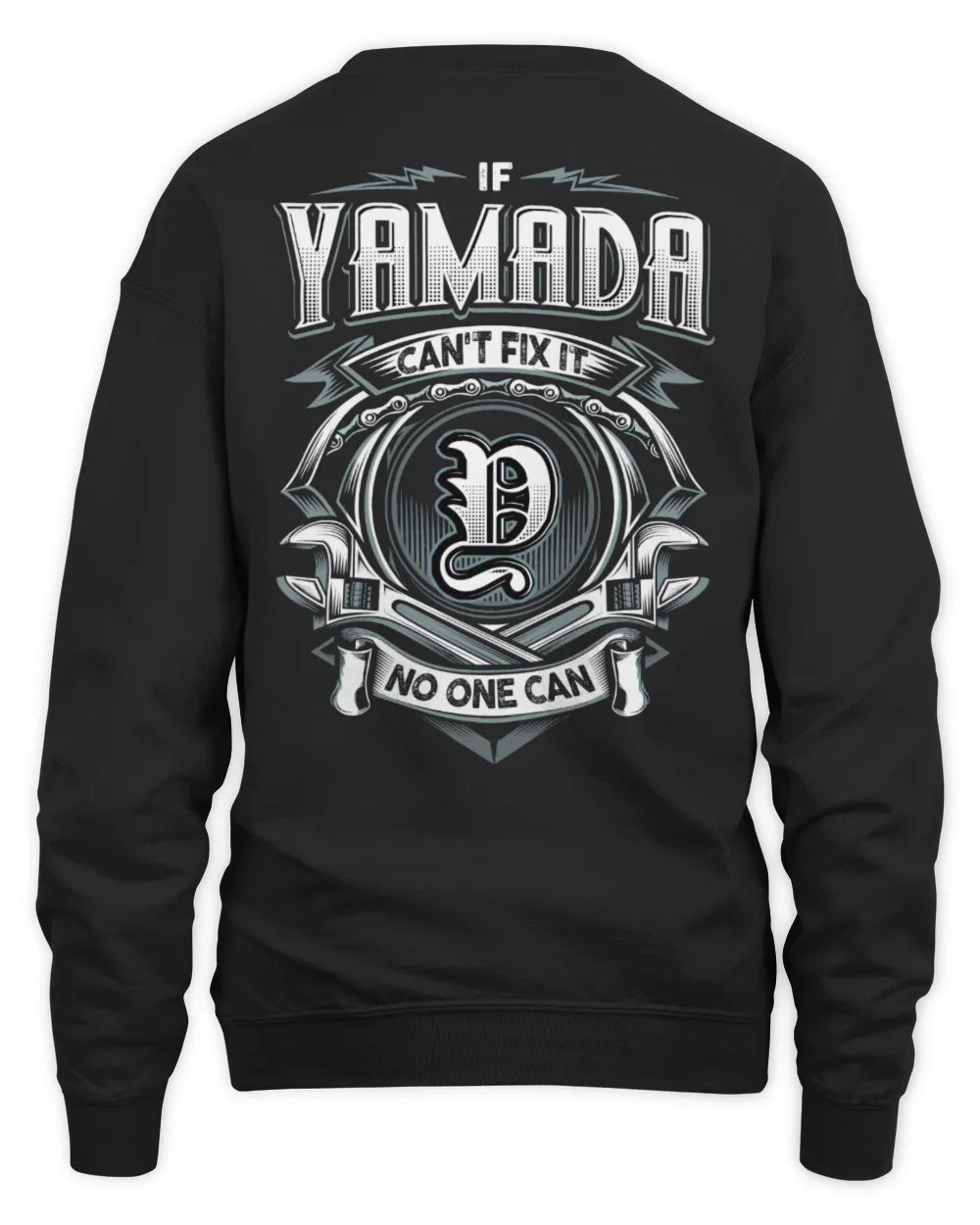 YAMADA AP81-K4-626 - Personalized Ahmed Quote Apparel “If Ahmed Can't Fix It, No One Can” - Unisex Sweatshirt - Black