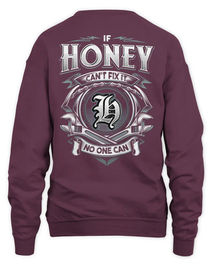 HONEY AP81-K4-626 - Personalized Ahmed Quote Apparel “If Ahmed Can't Fix It, No One Can” - Unisex Sweatshirt - Maroon