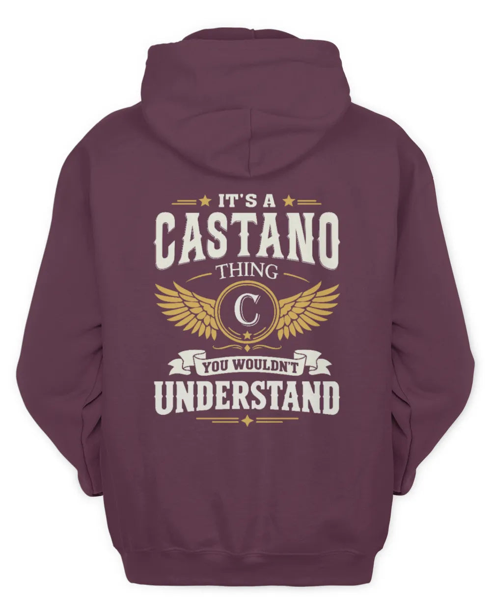 CASTANO KT06-M008 It’s a [NAME] Thing – You Wouldn’t Understand | Personalized Vintage T-Shirt - Unisex Hoodie - Maroon