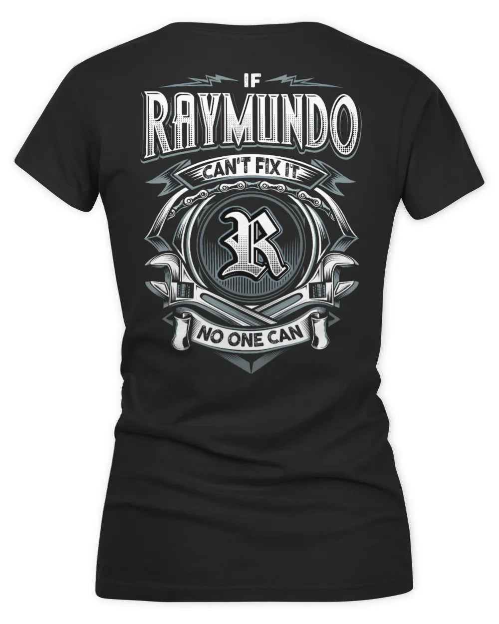 RAYMUNDO AP81-K4-626 - Personalized Ahmed Quote Apparel “If Ahmed Can't Fix It, No One Can” - Women's V-Neck T-Shirt - Black