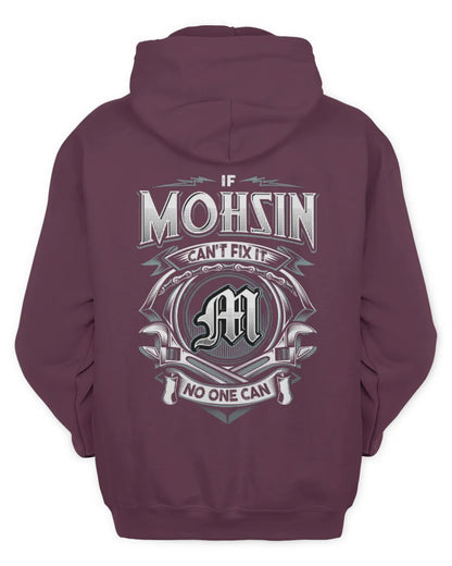 MOHSIN AP81-K4-626 - Personalized Ahmed Quote Apparel “If Ahmed Can't Fix It, No One Can” - Unisex Hoodie - Maroon