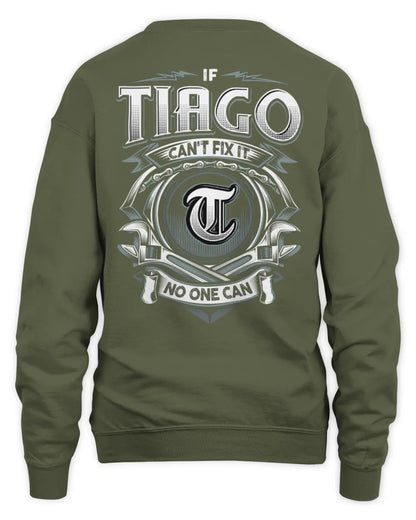 TIAGO AP81-K4-626 - Personalized Ahmed Quote Apparel “If Ahmed Can't Fix It, No One Can” - Unisex Sweatshirt - Military Green