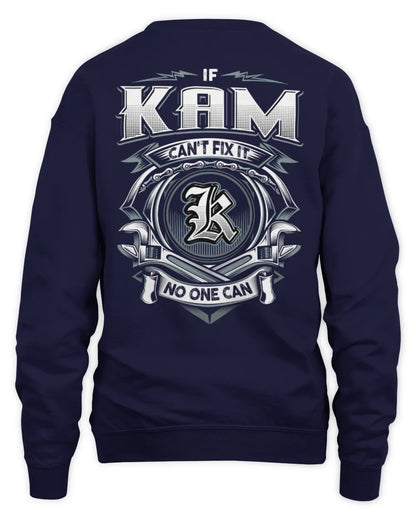 KAM AP81-K4-626 - Personalized Ahmed Quote Apparel “If Ahmed Can't Fix It, No One Can” - Unisex Sweatshirt - Navy