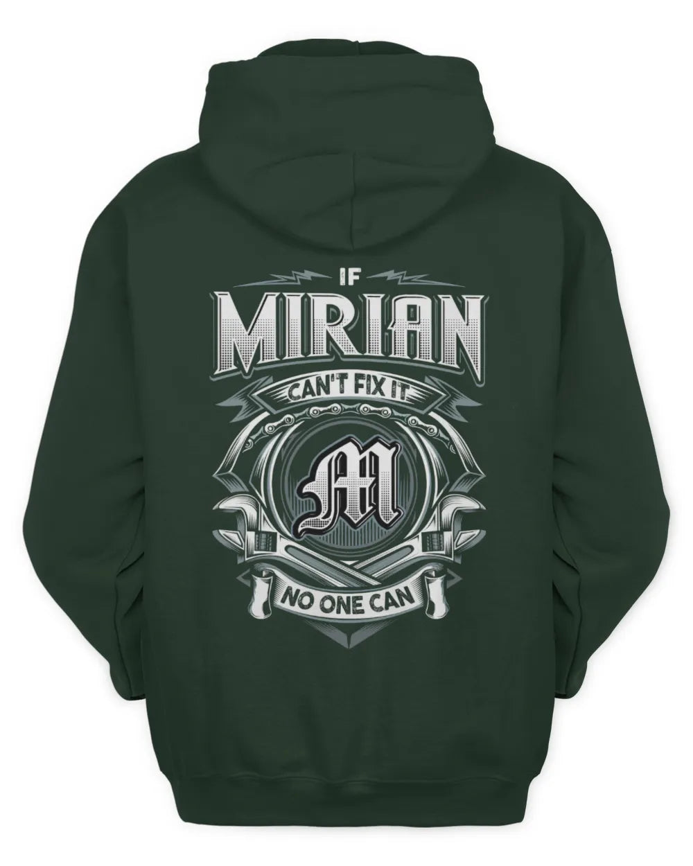 MIRIAN AP81-K4-626 - Personalized Ahmed Quote Apparel “If Ahmed Can't Fix It, No One Can” - Unisex Hoodie - Forest Green