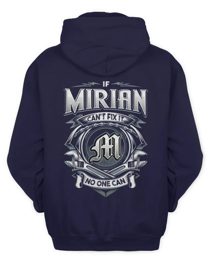 MIRIAN AP81-K4-626 - Personalized Ahmed Quote Apparel “If Ahmed Can't Fix It, No One Can” - Unisex Hoodie - Navy