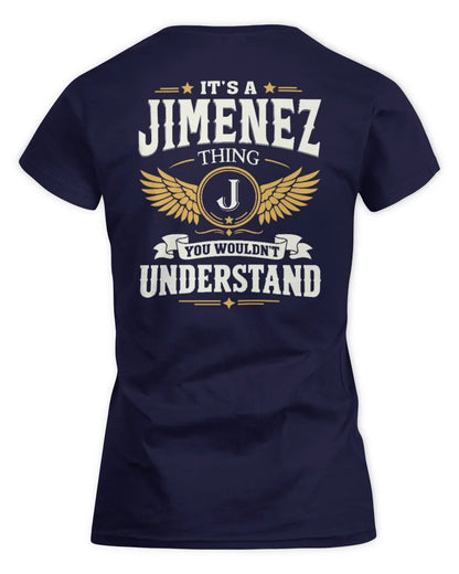 JIMENEZ KT06-M008 It’s a [NAME] Thing – You Wouldn’t Understand | Personalized Vintage T-Shirt - Women's Standard T-Shirt - Navy