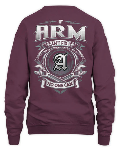 ARM AP81-K4-626 - Personalized Ahmed Quote Apparel “If Ahmed Can't Fix It, No One Can” - Unisex Sweatshirt - Maroon