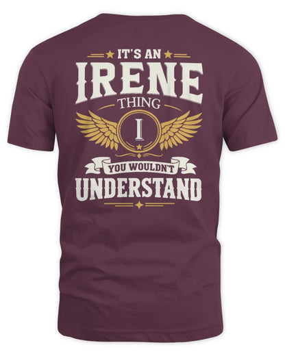 IRENE KT06-M008 It’s a [NAME] Thing – You Wouldn’t Understand | Personalized Vintage T-Shirt - Unisex Standard T-Shirt - Maroon