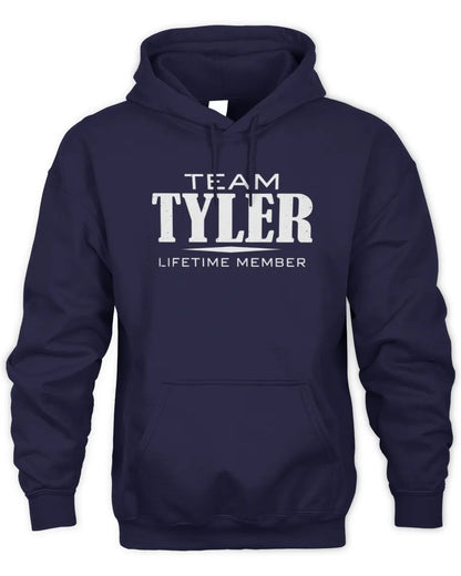 TYLER BL62-K4-128 - Personalized “Team NAME Lifetime Member” - Unisex Hoodie - Navy