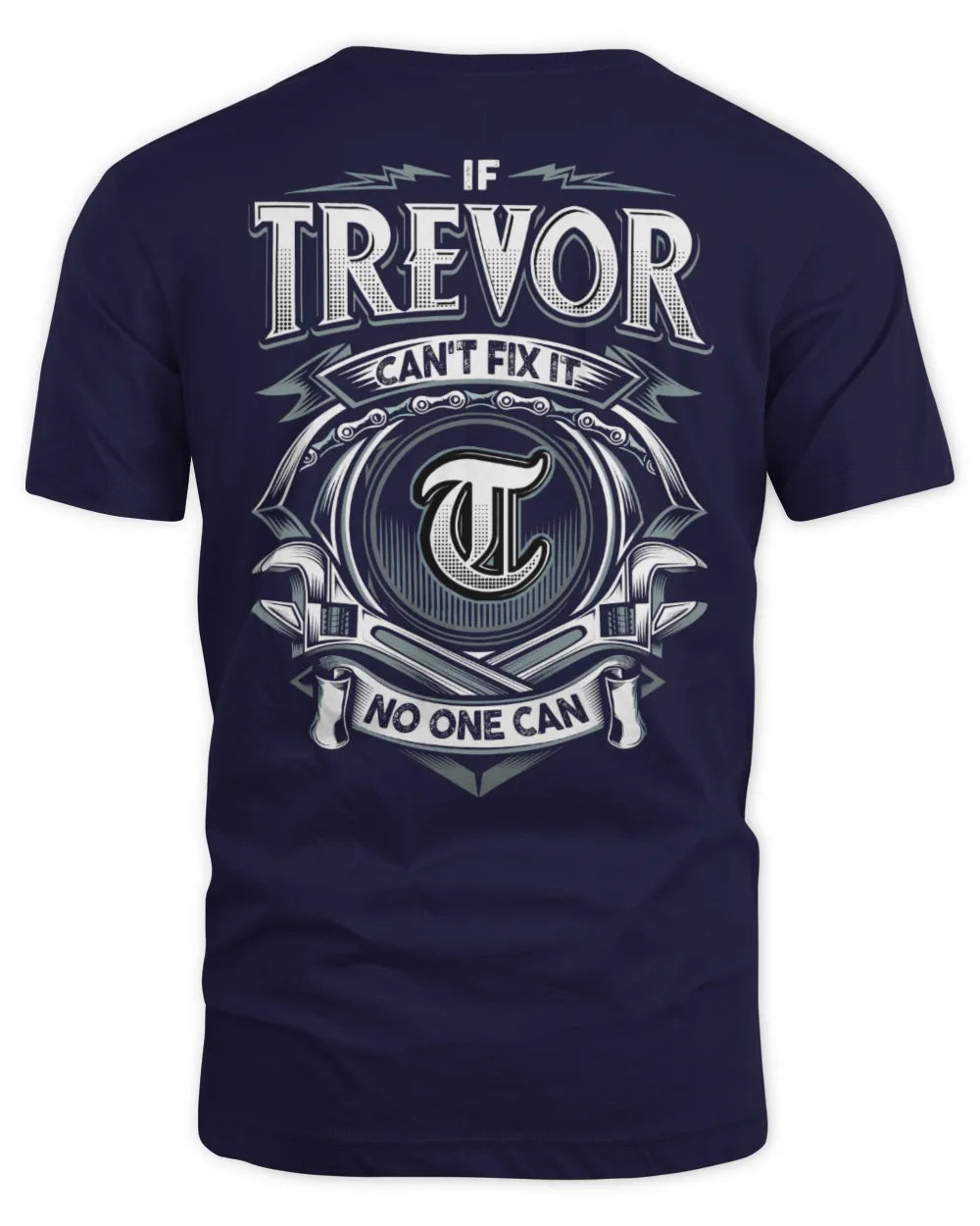 TREVOR AP81-K4-626 - Personalized Ahmed Quote Apparel “If Ahmed Can't Fix It, No One Can” - Unisex Standard T-Shirt - Navy