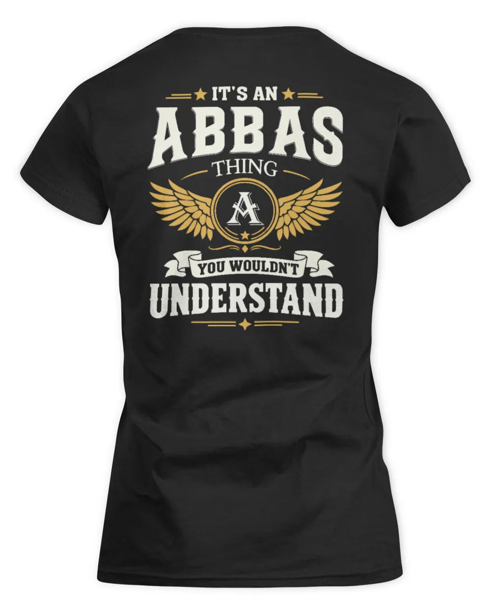 ABBAS KT06-M008 It’s a [NAME] Thing – You Wouldn’t Understand | Personalized Vintage T-Shirt - Women's Standard T-Shirt - Black