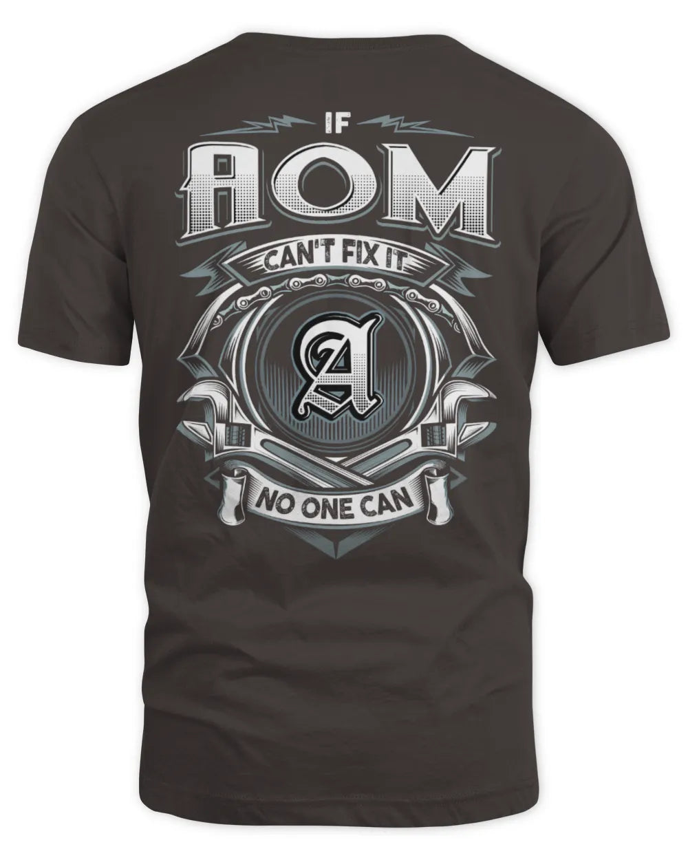 AOM AP81-K4-626 - Personalized Ahmed Quote Apparel “If Ahmed Can't Fix It, No One Can” - Unisex Standard T-Shirt - Dark Chocolate
