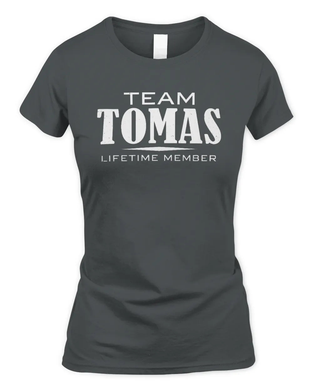 TOMAS BL62-K4-128 - Personalized “Team NAME Lifetime Member” - Women's Standard T-Shirt - Charcoal