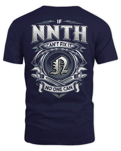 NNTH AP81-K4-626 - Personalized Ahmed Quote Apparel “If Ahmed Can't Fix It, No One Can” - Unisex Standard T-Shirt - Navy