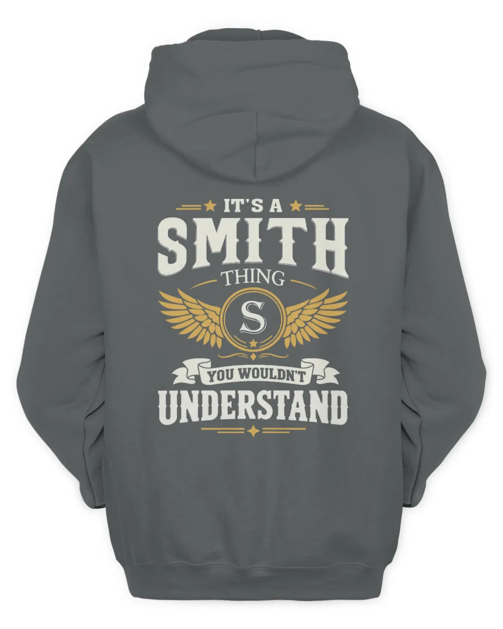 SMITH KT06-M008 It’s a [NAME] Thing – You Wouldn’t Understand | Personalized Vintage T-Shirt - Unisex Hoodie - Charcoal