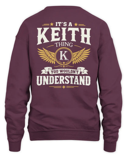 KEITH KT06-M008 It’s a [NAME] Thing – You Wouldn’t Understand | Personalized Vintage T-Shirt - Unisex Sweatshirt - Maroon