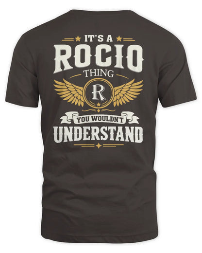 ROCIO KT06-M008 It’s a [NAME] Thing – You Wouldn’t Understand | Personalized Vintage T-Shirt - Unisex Standard T-Shirt - Dark Chocolate