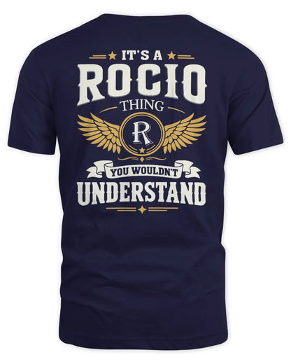 ROCIO KT06-M008 It’s a [NAME] Thing – You Wouldn’t Understand | Personalized Vintage T-Shirt - Unisex Standard T-Shirt - Navy