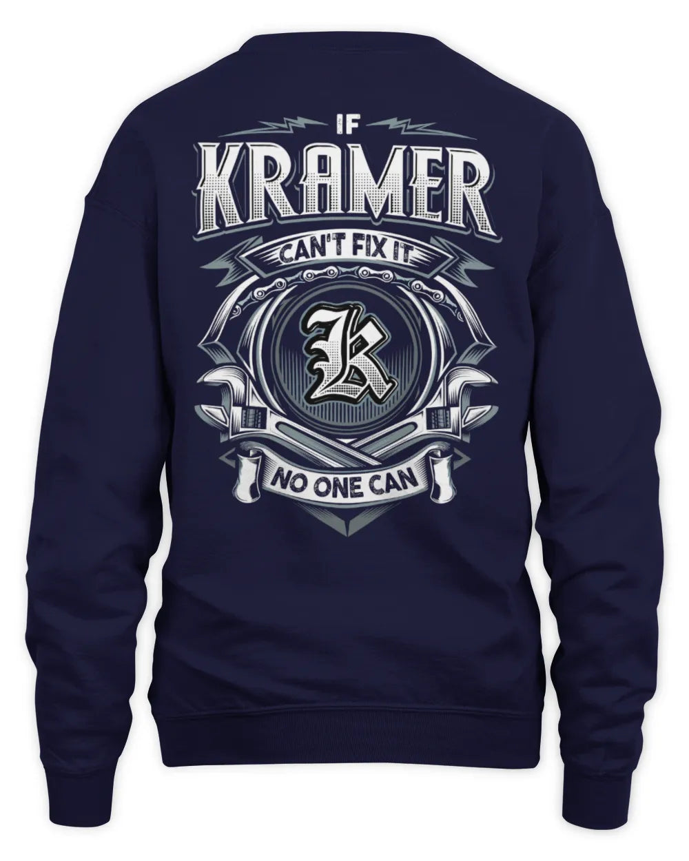 KRAMER AP81-K4-626 - Personalized Ahmed Quote Apparel “If Ahmed Can't Fix It, No One Can” - Unisex Sweatshirt - Navy
