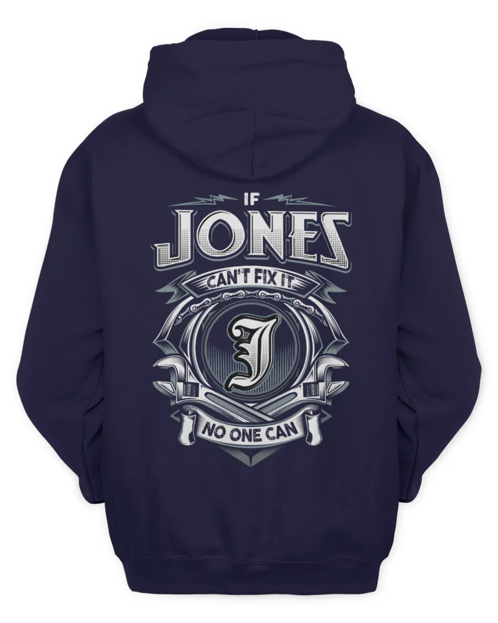 JONES AP81-K4-626 - Personalized Ahmed Quote Apparel “If Ahmed Can't Fix It, No One Can” - Unisex Hoodie - Navy