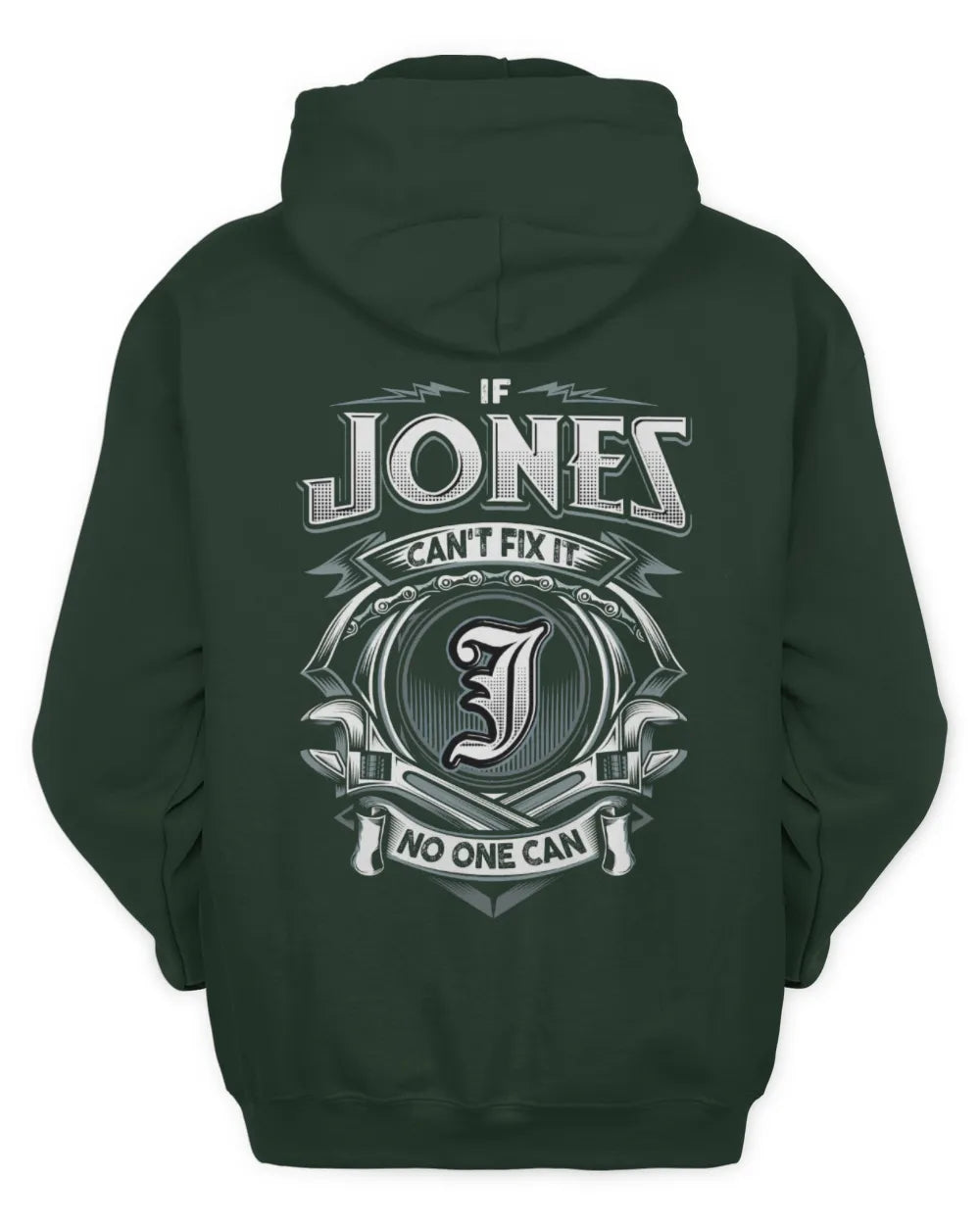 JONES AP81-K4-626 - Personalized Ahmed Quote Apparel “If Ahmed Can't Fix It, No One Can” - Unisex Hoodie - Forest Green