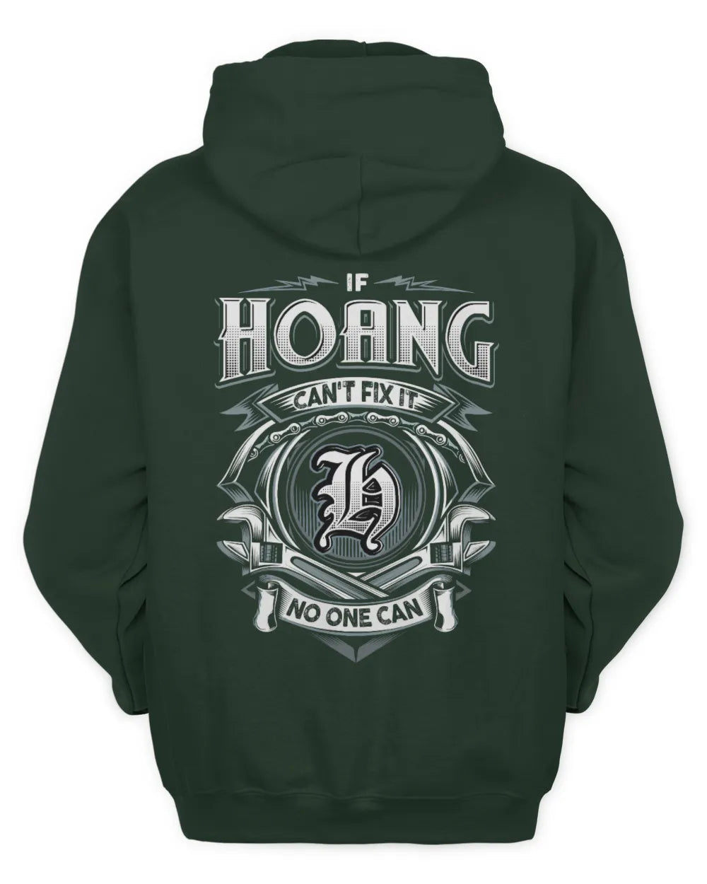 HOANG AP81-K4-626 - Personalized Ahmed Quote Apparel “If Ahmed Can't Fix It, No One Can” - Unisex Hoodie - Forest Green
