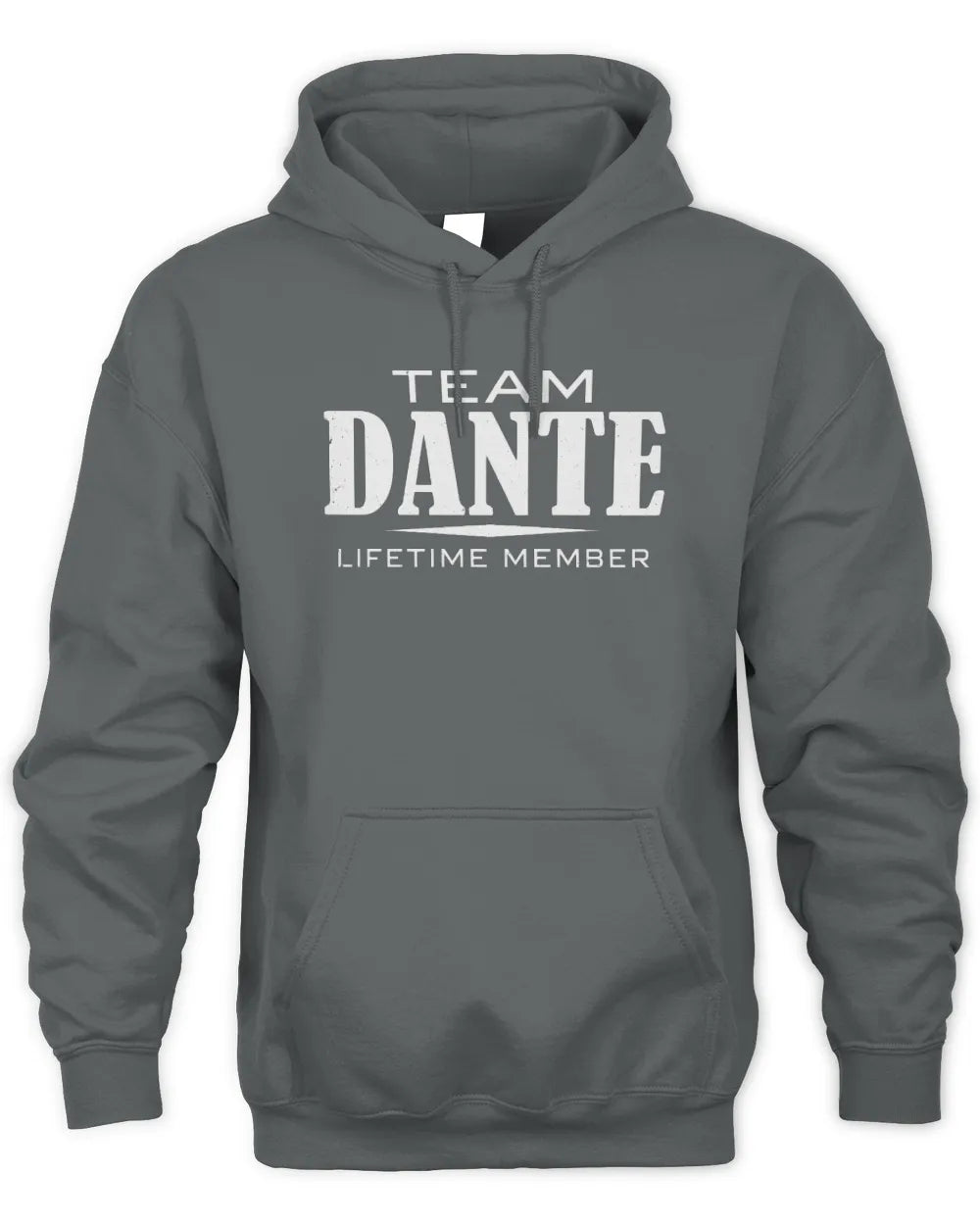 DANTE BL62-K4-128 - Personalized “Team NAME Lifetime Member” - Unisex Hoodie - Charcoal