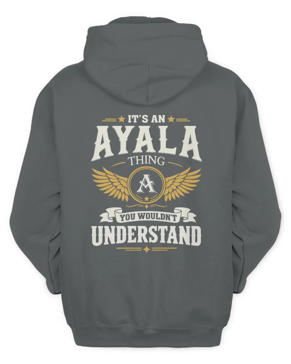 AYALA KT06-M008 It’s a [NAME] Thing – You Wouldn’t Understand | Personalized Vintage T-Shirt - Unisex Hoodie - Charcoal