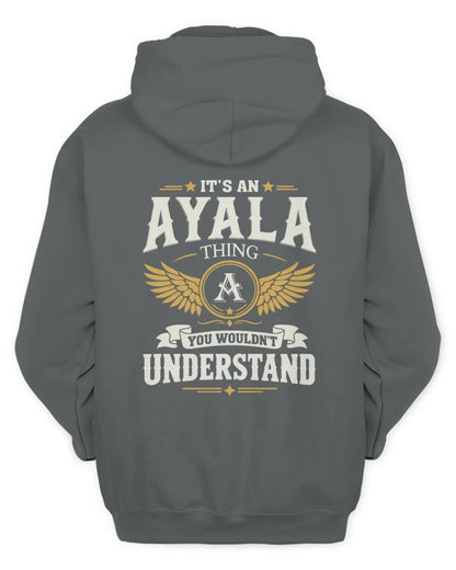 AYALA KT06-M008 It’s a [NAME] Thing – You Wouldn’t Understand | Personalized Vintage T-Shirt - Unisex Hoodie - Charcoal