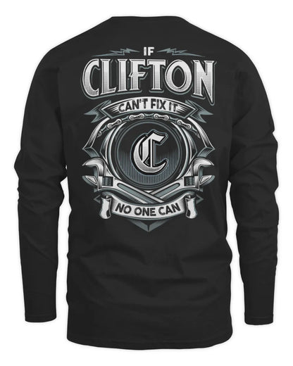 CLIFTON AP81-K4-626 - Personalized Ahmed Quote Apparel “If Ahmed Can't Fix It, No One Can” - Men's Long Sleeved T-Shirt - Black