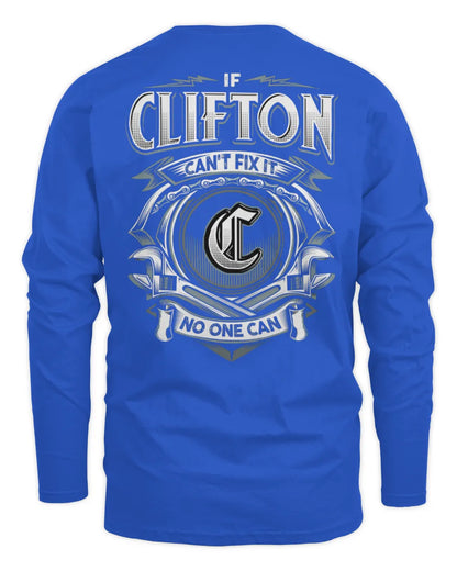 CLIFTON AP81-K4-626 - Personalized Ahmed Quote Apparel “If Ahmed Can't Fix It, No One Can” - Men's Long Sleeved T-Shirt - Royal