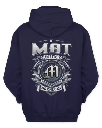 MAT AP81-K4-626 - Personalized Ahmed Quote Apparel “If Ahmed Can't Fix It, No One Can” - Unisex Hoodie - Navy