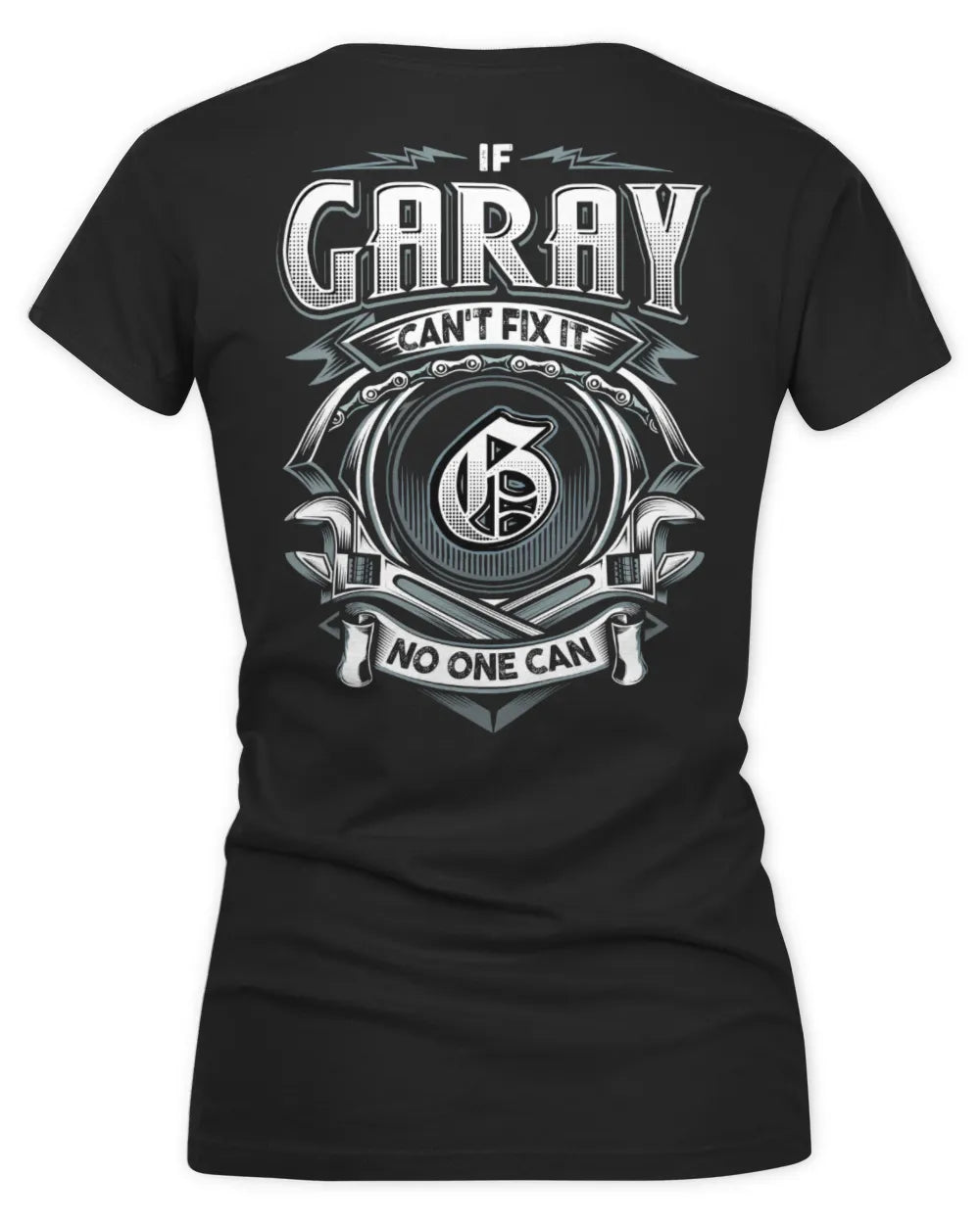 GARAY AP81-K4-626 - Personalized Ahmed Quote Apparel “If Ahmed Can't Fix It, No One Can” - Women's V-Neck T-Shirt - Black