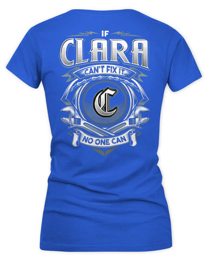 CLARA AP81-K4-626 - Personalized Ahmed Quote Apparel “If Ahmed Can't Fix It, No One Can” - Women's V-Neck T-Shirt - Royal