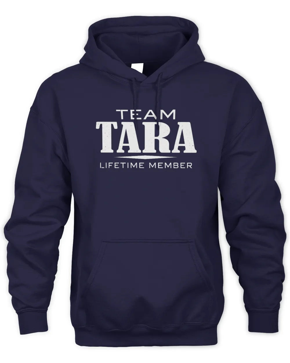 TARA BL62-K4-128 - Personalized “Team NAME Lifetime Member” - Unisex Hoodie - Navy
