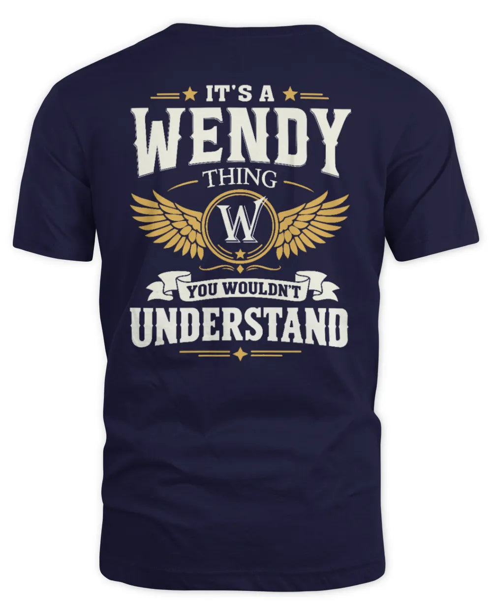 WENDY KT06-M008 It’s a [NAME] Thing – You Wouldn’t Understand | Personalized Vintage T-Shirt - Unisex Standard T-Shirt - Navy