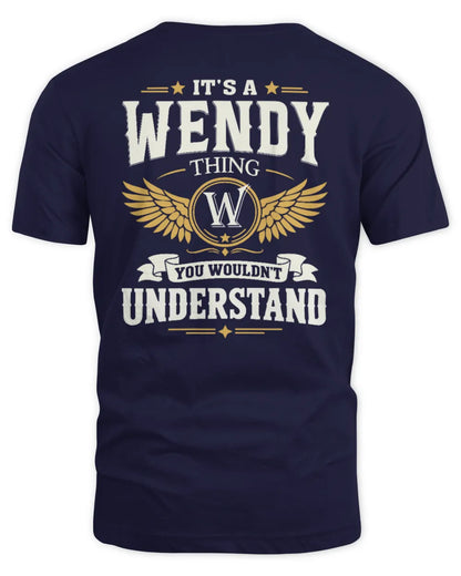 WENDY KT06-M008 It’s a [NAME] Thing – You Wouldn’t Understand | Personalized Vintage T-Shirt - Unisex Standard T-Shirt - Navy