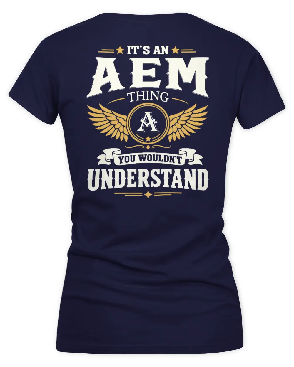 AEM KT06-M008 It’s a [NAME] Thing – You Wouldn’t Understand | Personalized Vintage T-Shirt - Women's V-Neck T-Shirt - Navy
