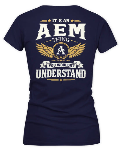 AEM KT06-M008 It’s a [NAME] Thing – You Wouldn’t Understand | Personalized Vintage T-Shirt - Women's V-Neck T-Shirt - Navy