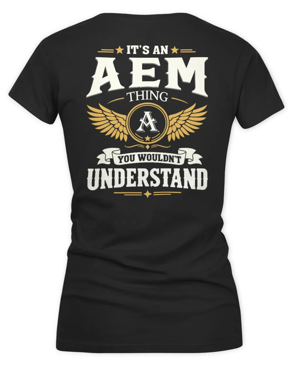 AEM KT06-M008 It’s a [NAME] Thing – You Wouldn’t Understand | Personalized Vintage T-Shirt - Women's V-Neck T-Shirt - Black