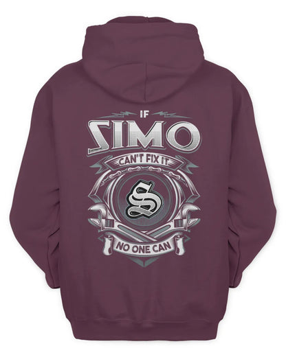 SIMO AP81-K4-626 - Personalized Ahmed Quote Apparel “If Ahmed Can't Fix It, No One Can” - Unisex Hoodie - Maroon
